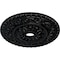 Ekena Millwork Vaduz Ceiling Medallion (Fits Canopies up to 3 1/2"), 23 1/2"OD x 3 1/2"ID x 2 1/8"P, Jet Black CM23VABLF - alternate 3